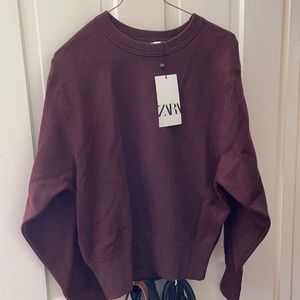 NWT Zara brown sweatshirt